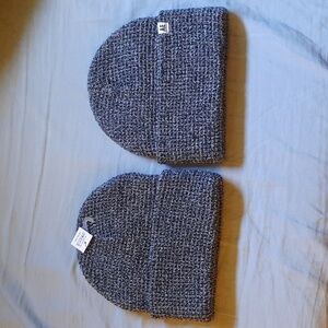 American Eagle Outfitters NWT Black White Heathered Knit Cuffed Beanie  One Size